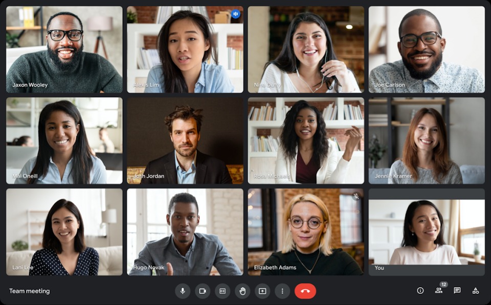 Google Meet free video conference application