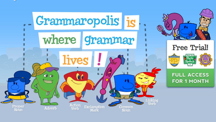 Grammaropolis Grammar learning app