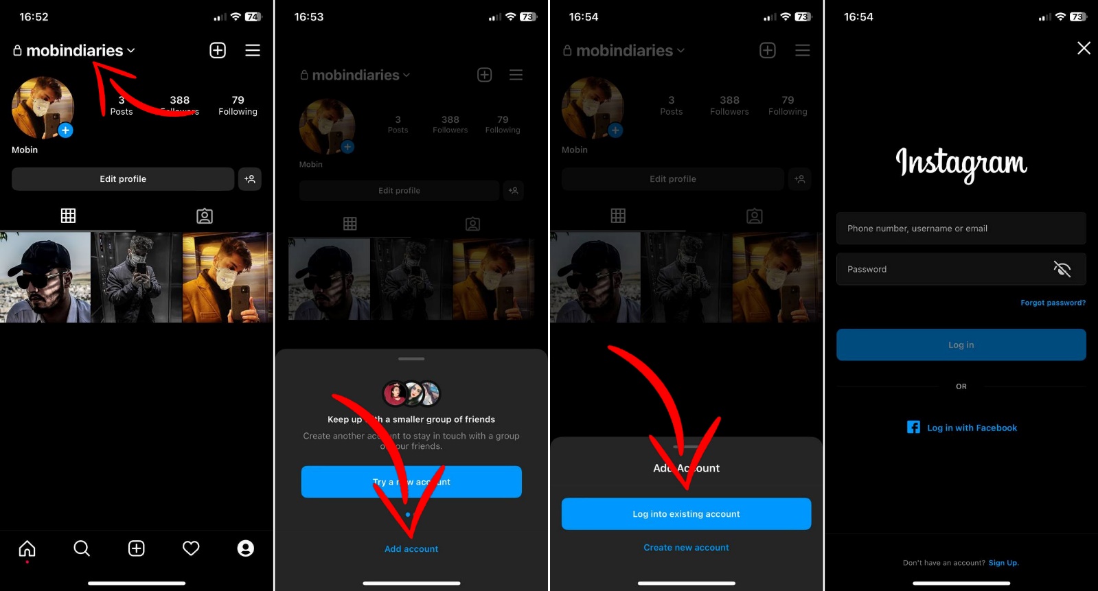 How to use two accounts on iPhone Instagram