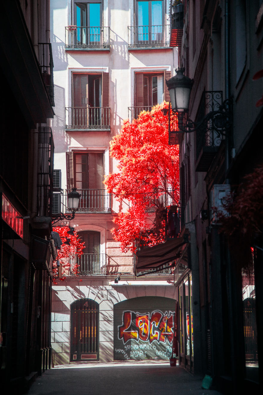 Infrared photography of Madrid