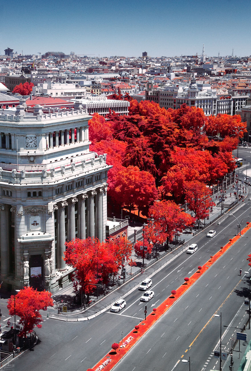Infrared photography of Madrid