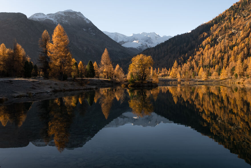 Landscapes of Switzerland in autumn