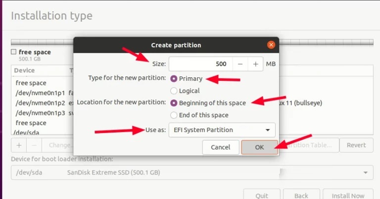 Linux partitioning