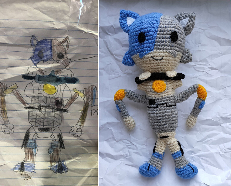 Making toys from drawings