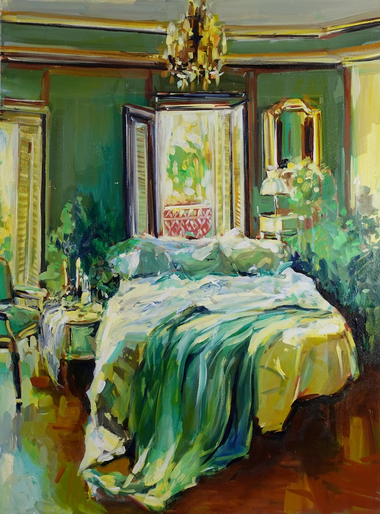Oil paintings of the interior