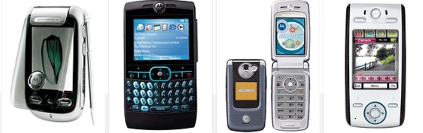 Old Motorola phones with Intel processors