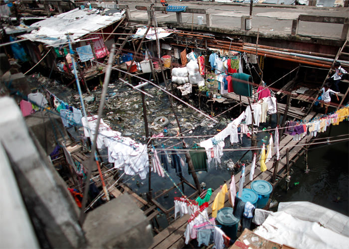 Photo of poor areas of Manila