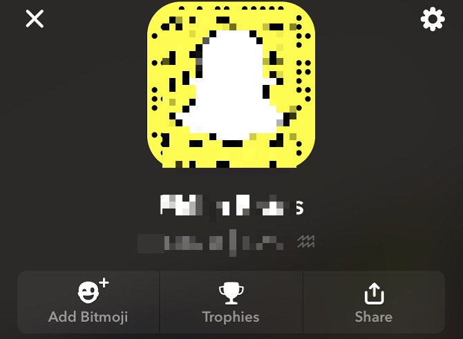 Snapchat account specific snap code