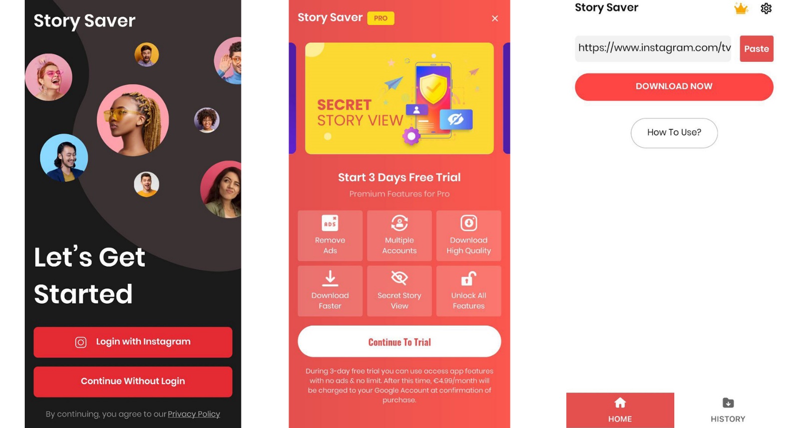 Story saver download application