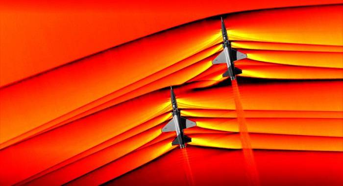 Supersonic aircraft shock waves
