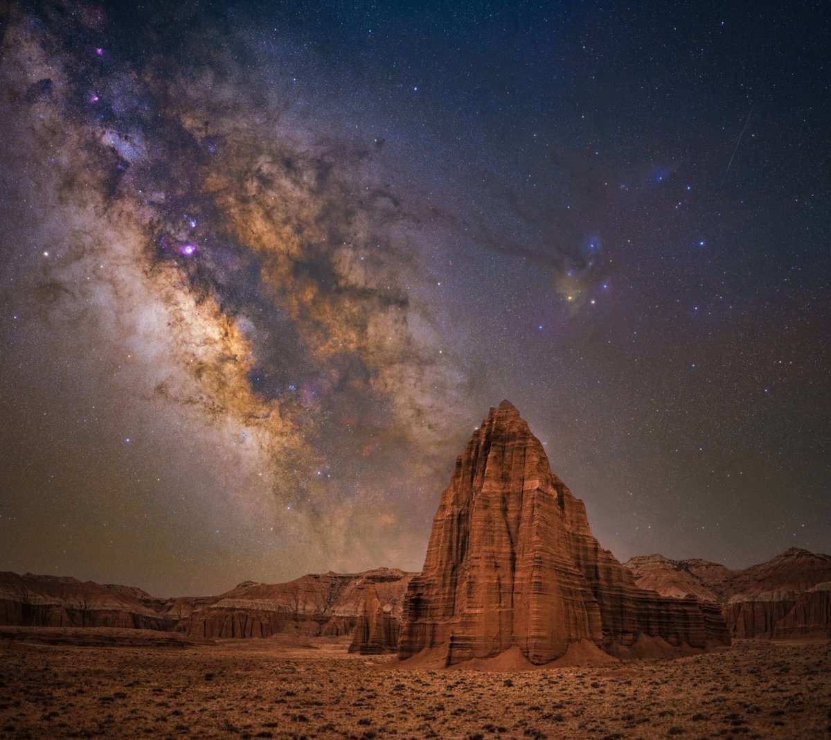 Temple of the Sun / Bryony Richards / Capitol Reef National Park, Utah, USA / Milky Way Photographer of the Year 2021