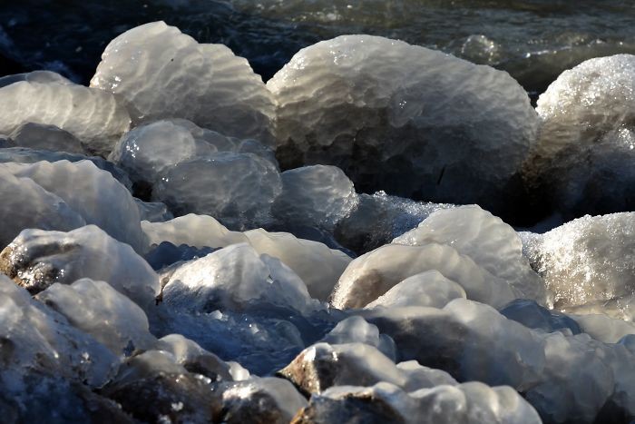 The frozen lake of Balaton