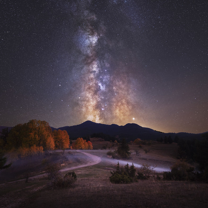 The night sky and the Milky Way