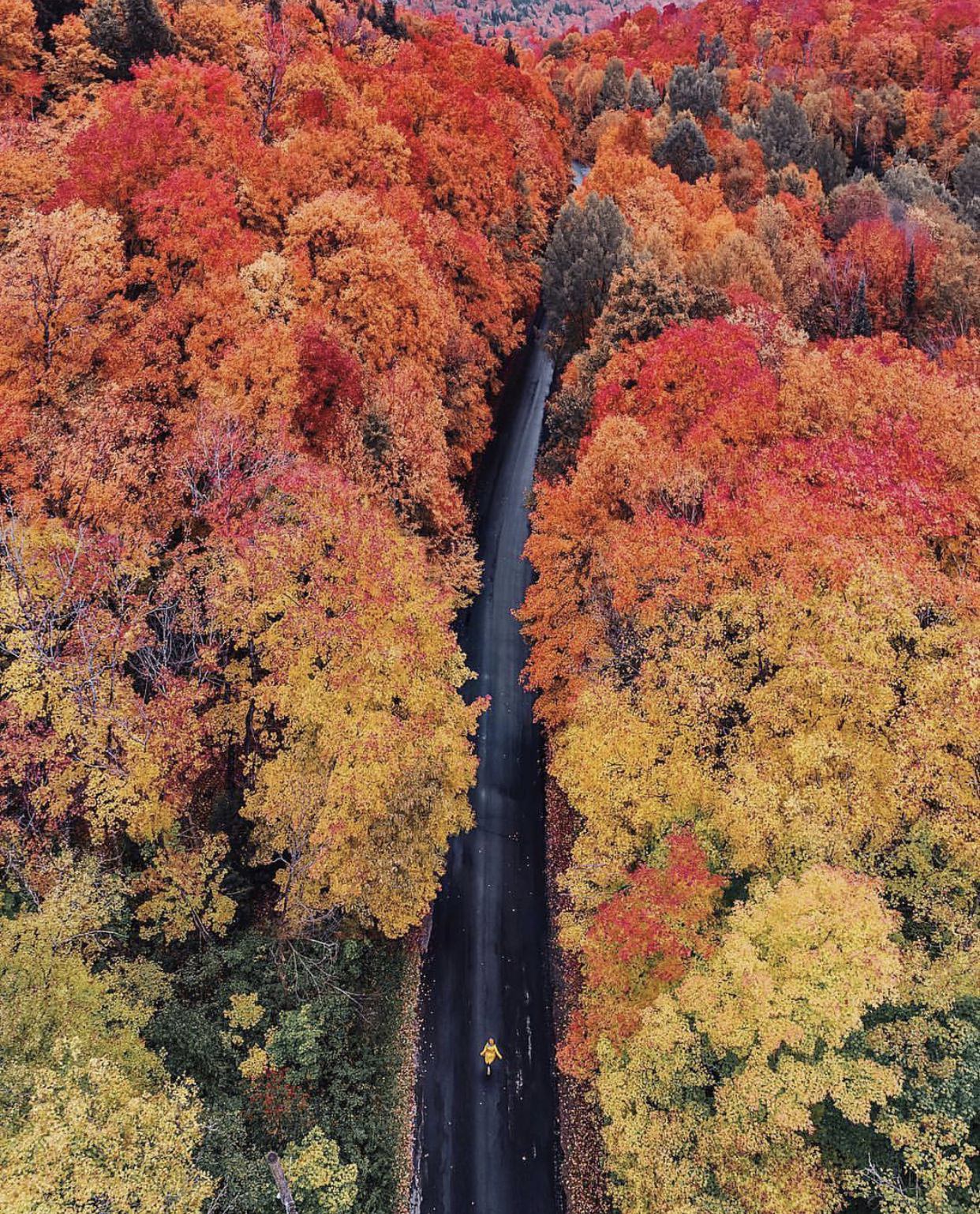 The photos of Kristina Makeeva, a photographer based in Russia, are like magic. He often gives surreal effects to the images using Photoshop. In addition to placing a person in a yellow raincoat in the middle of a road surrounded by trees full of autumn leaves to draw the viewer's attention, what makes this photo stand out is the unique composition he created using the Phantom 4's automatic settings and Minimal manipulation is achieved. This photo was recorded in the Ontario region near Toronto in Canada.