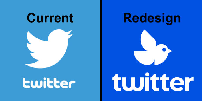 Twitter logo redesign