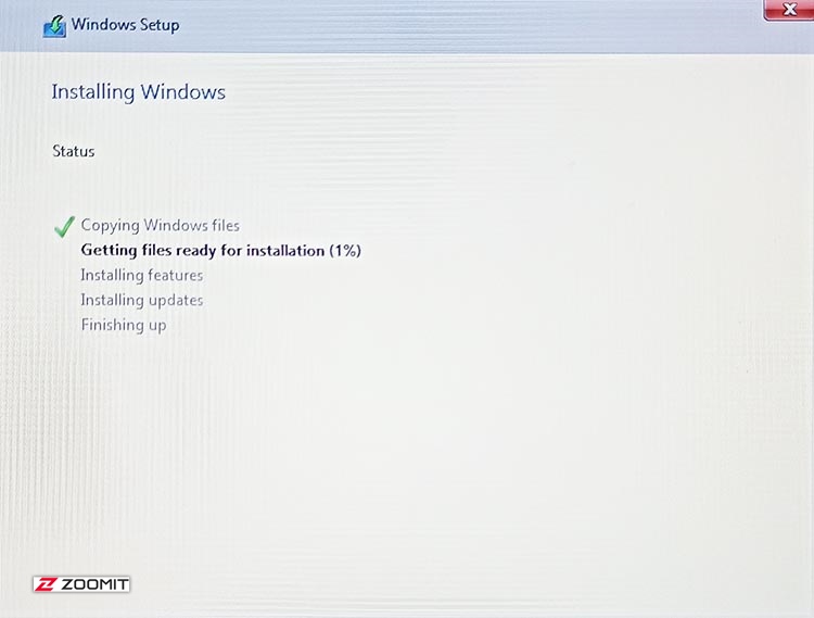 Windows 11 installation process