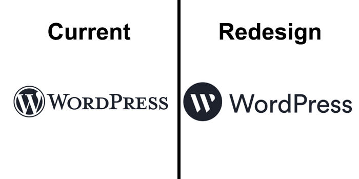 WordPress logo redesign