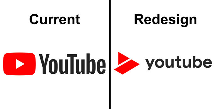 YouTube logo redesign