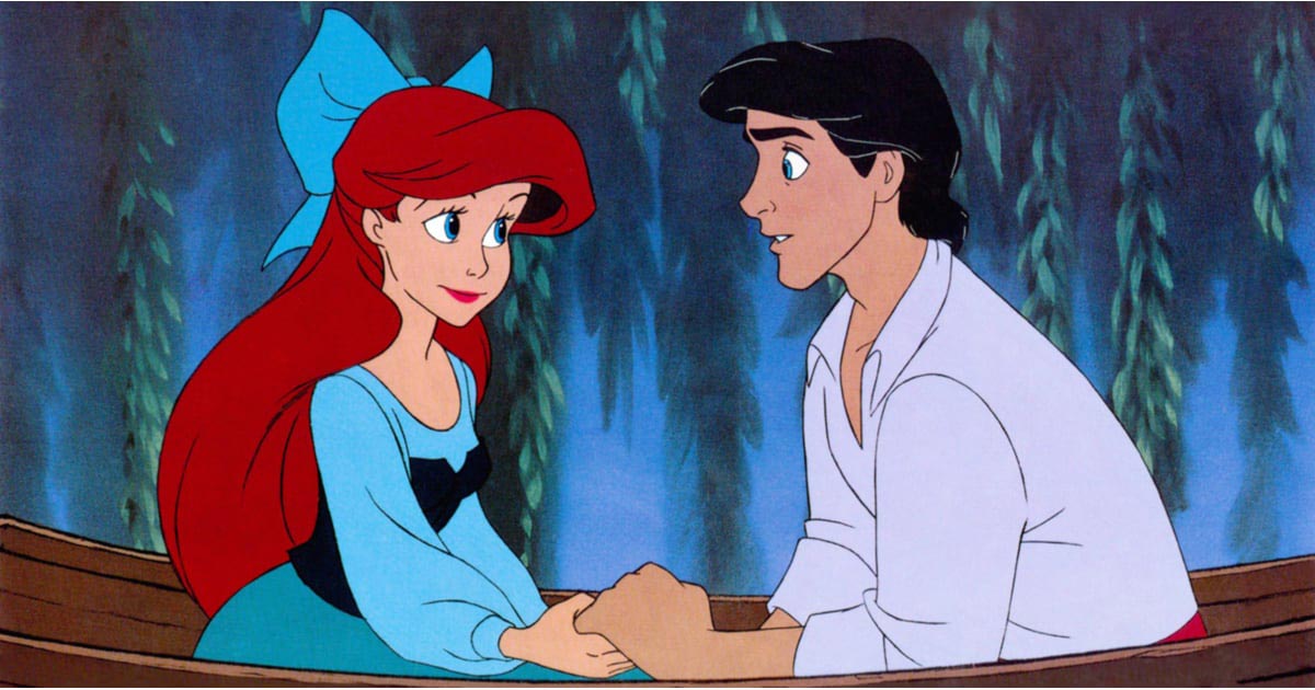 Ariel the Little Mermaid and Prince Eric are on a boat trip