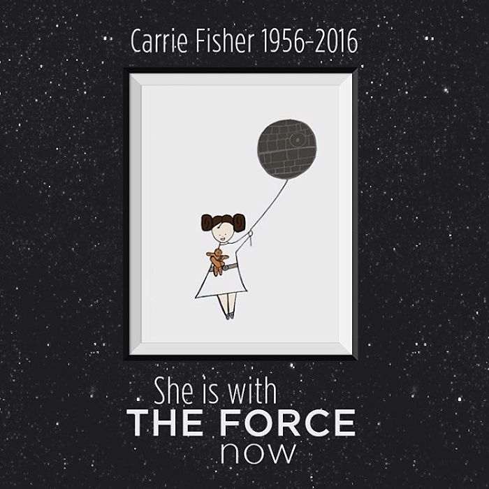 Carrie Fisher has died