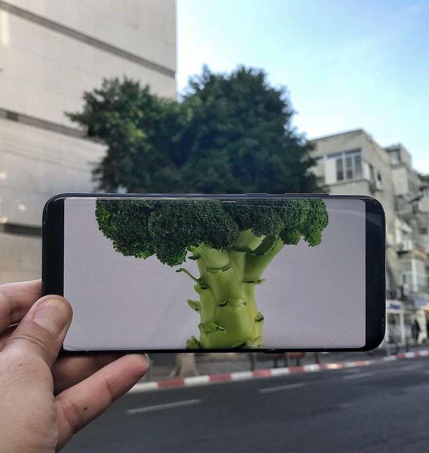 Creativity by placing images in the real world