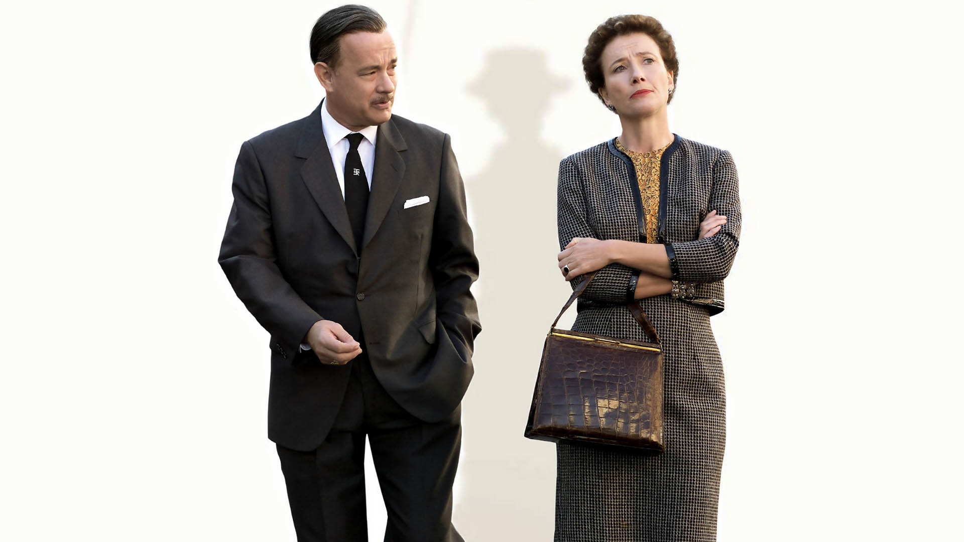 Emma Thomson and Tom Hanks in the poster of Saving Mr. Banks