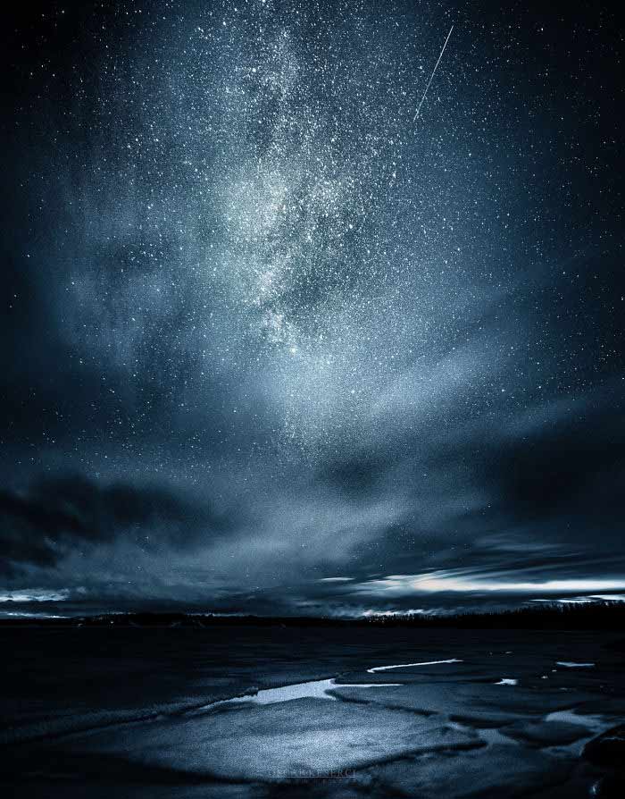 Photography of the night sky in Finland