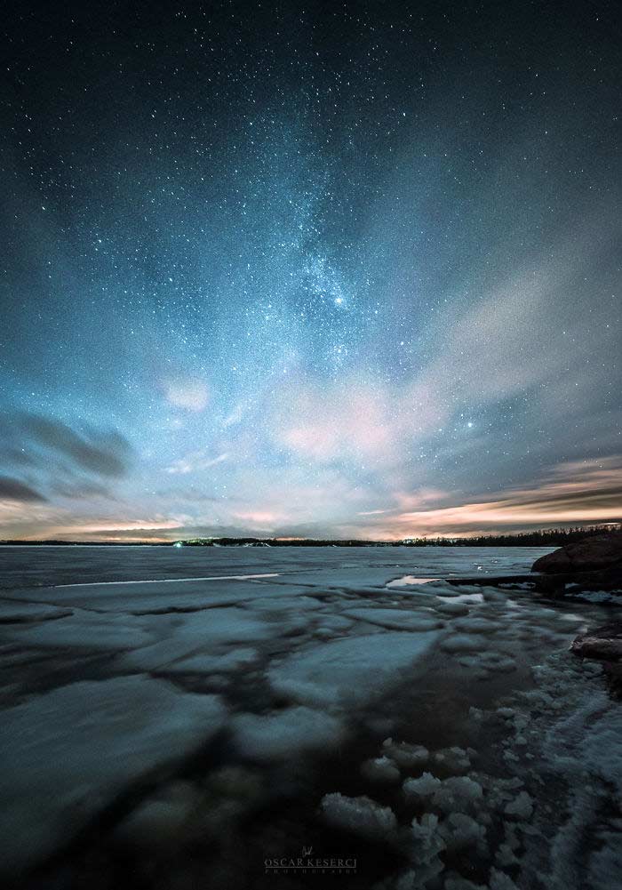 Photography of the night sky in Finland