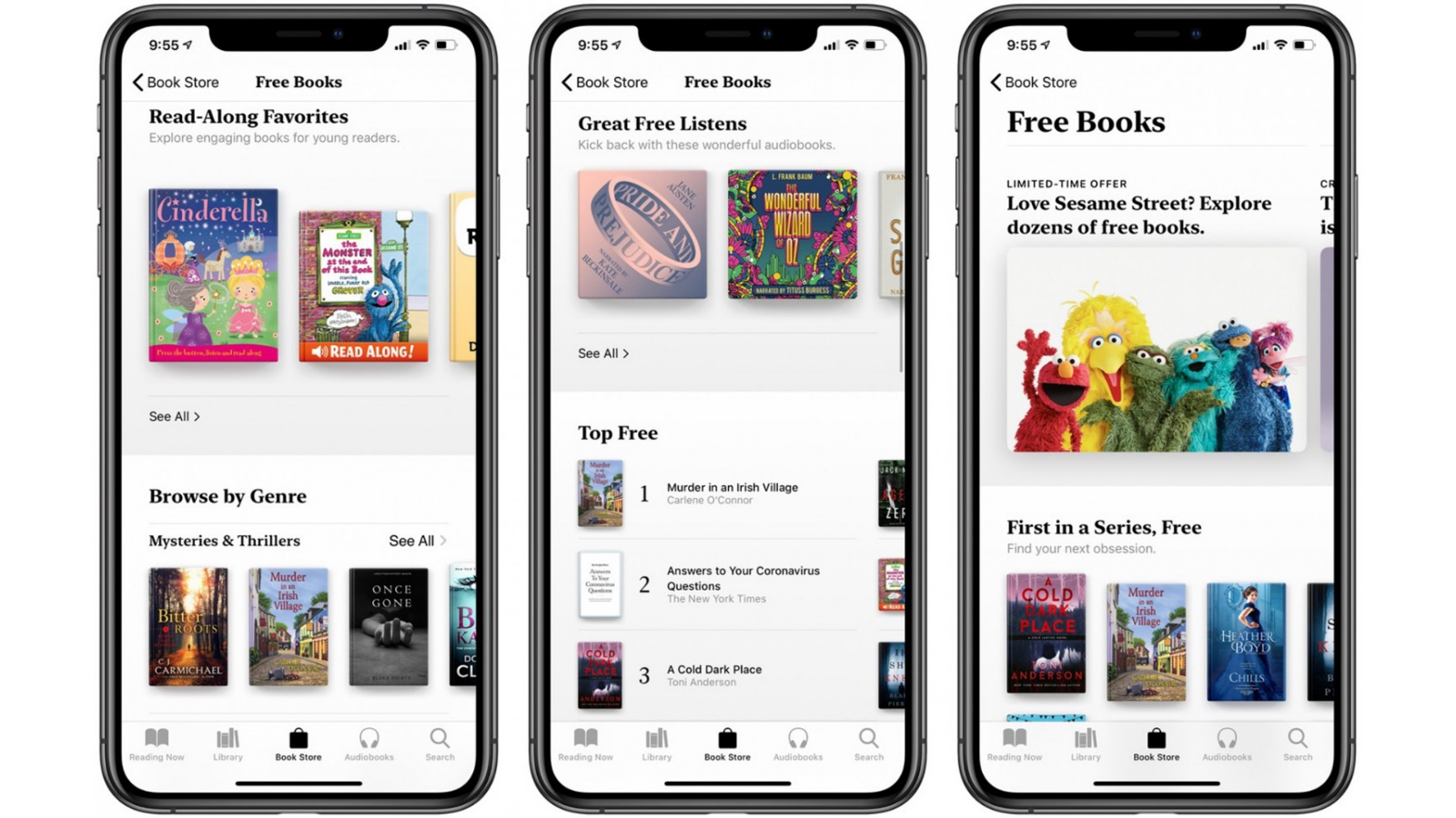 The apple books application environment that shows its different parts