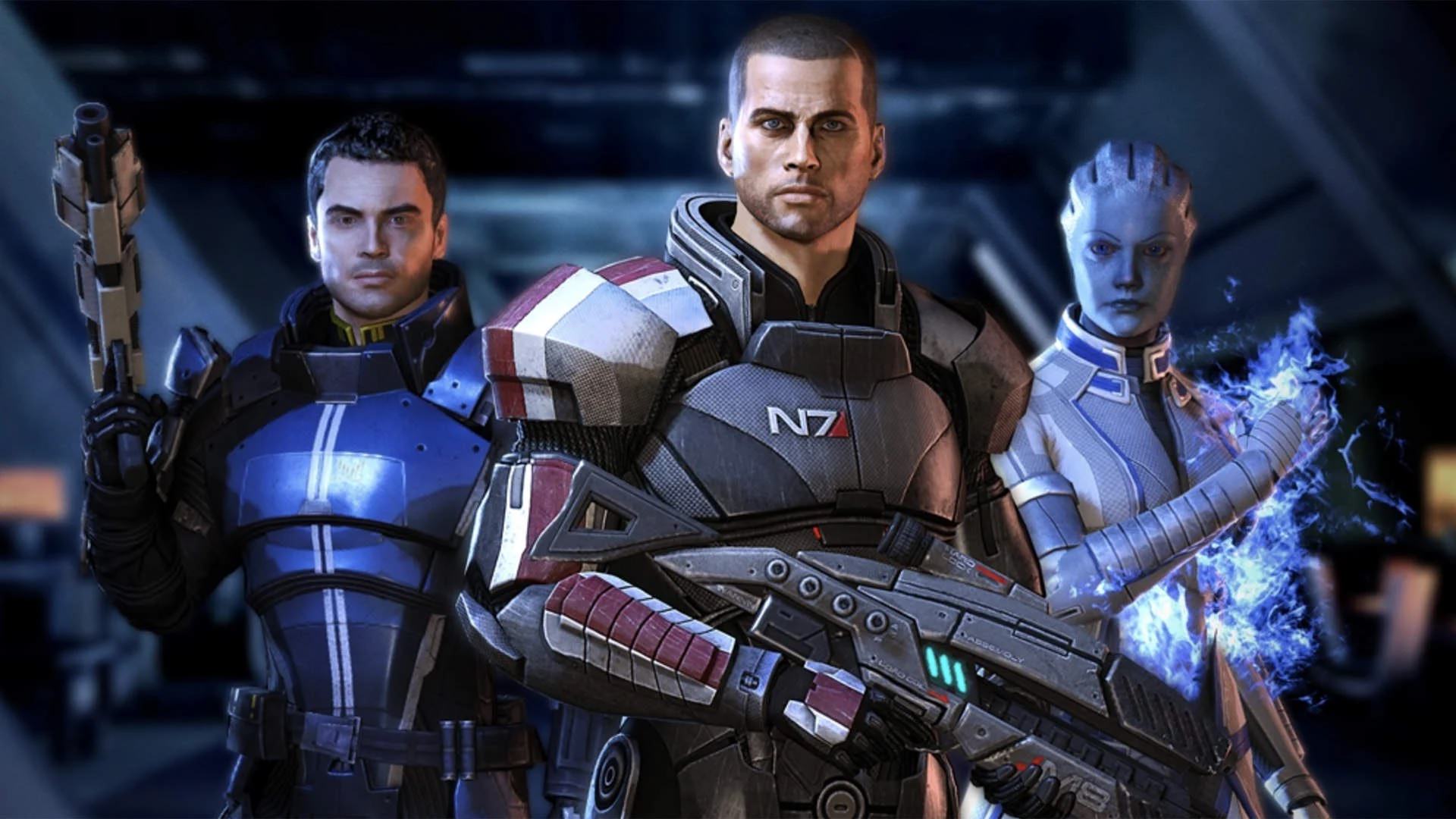 The characters of Mass Effect series in Mass Effect Legendary Edition