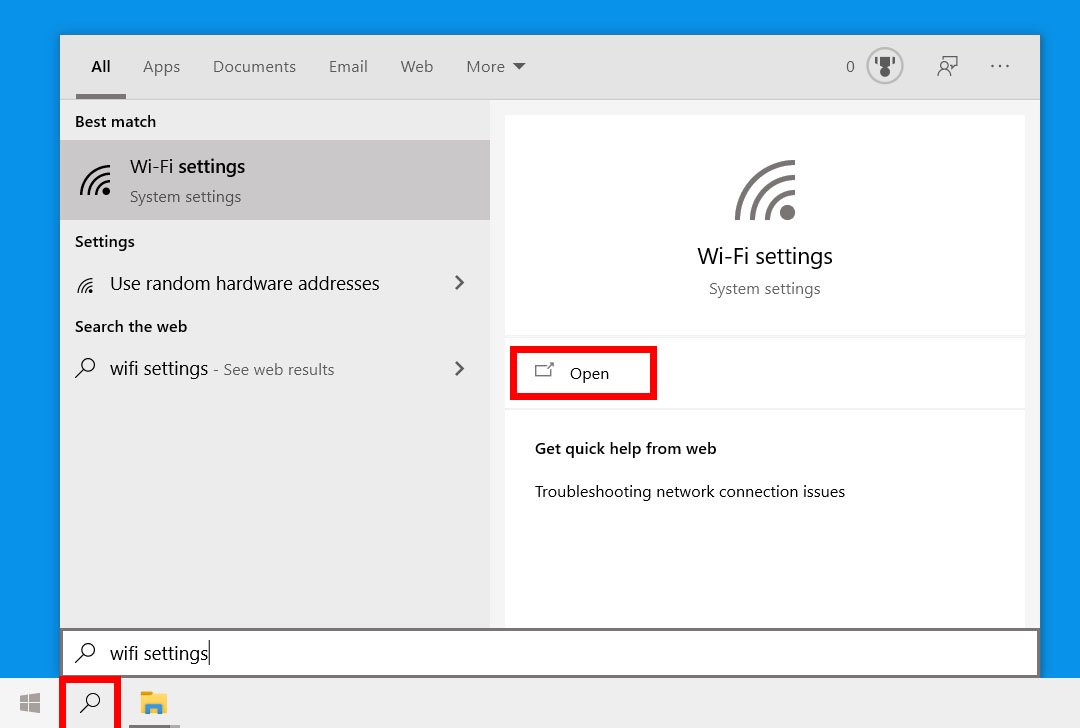 look at wifi password windows 10