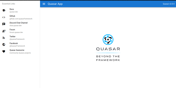 Home page of the quasar program