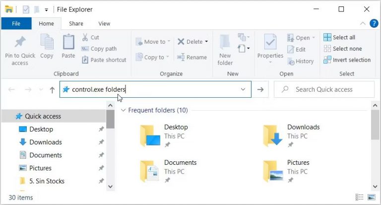 10 Ways to Open the Windows 10 Folder Options - DED9