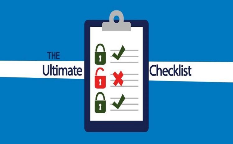 How To Prepare A Security Checklist For Your Network?