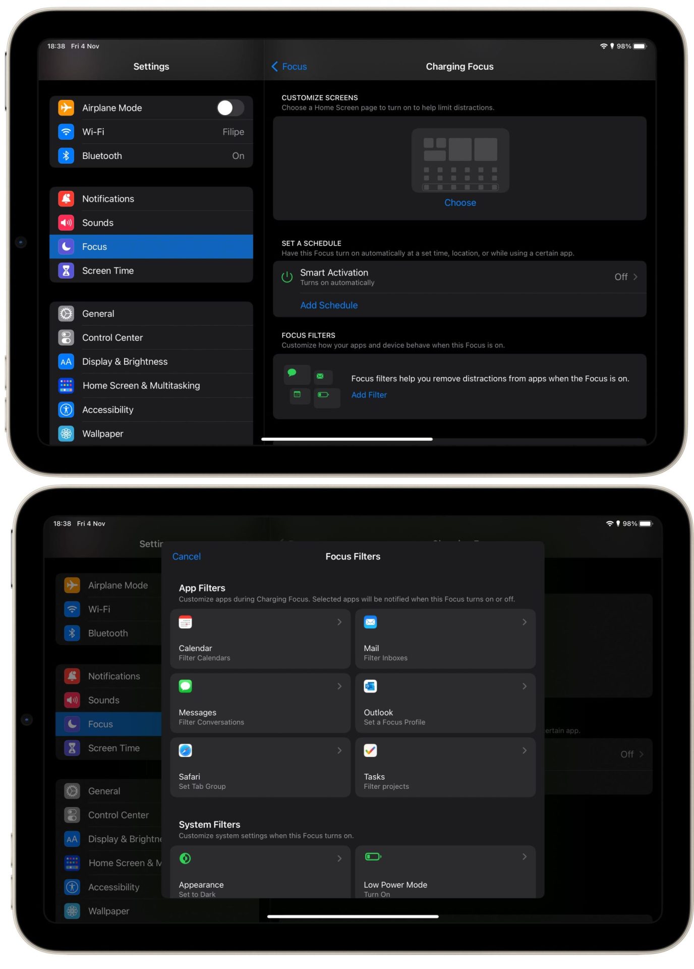 In iOS 15 and iPadOS 15, Apple introduced the Focus mode as a new way for the user to personalize notifications according to their performance.