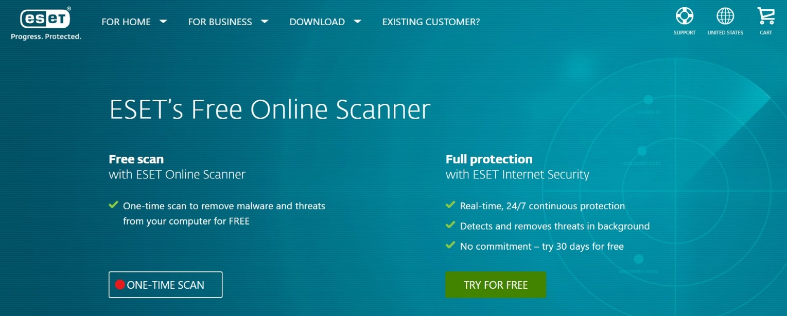 Online antivirus training with ESET Online Scanner