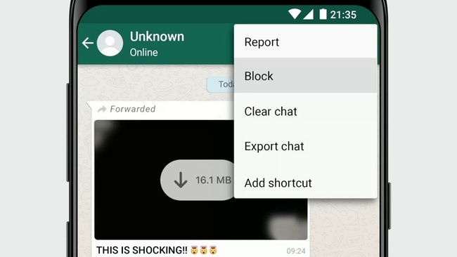 Detection of blocking in WhatsApp