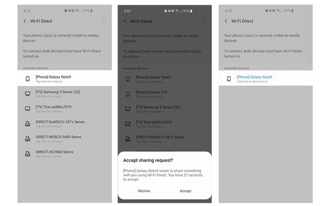 Enable Wi-Fi Direct on Android
