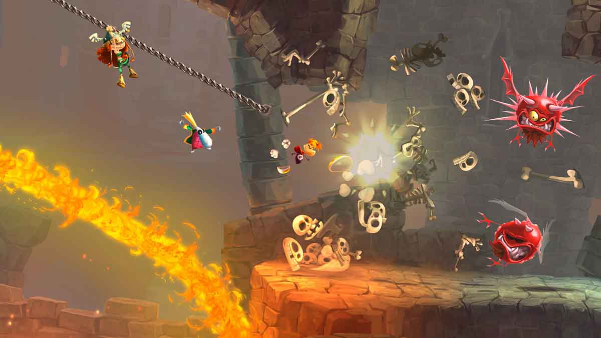 Jump in the game Rayman Adventures