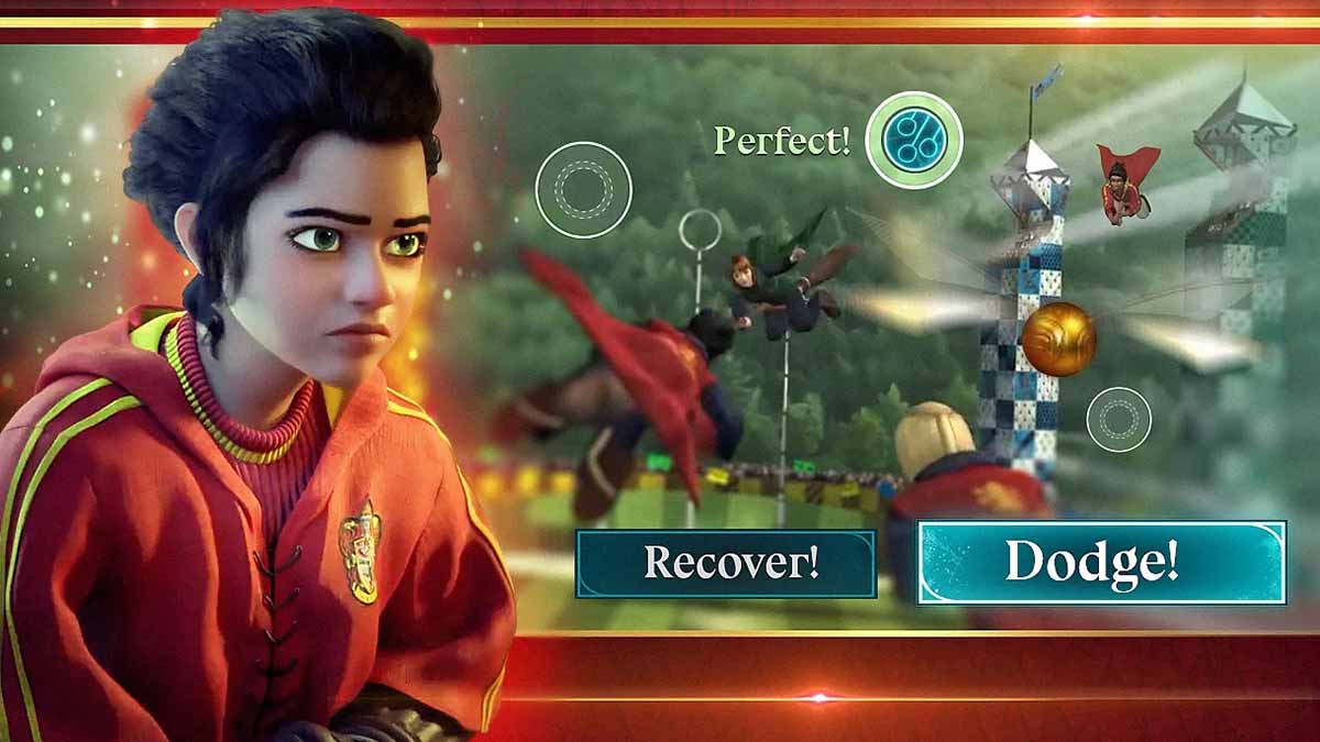 Quidditch game in Harry Potter Mobile