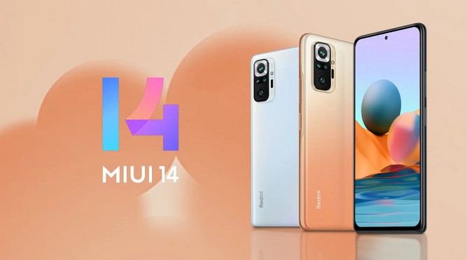 Release of MIUI 14 update for Redmi Note 10 Pro phone