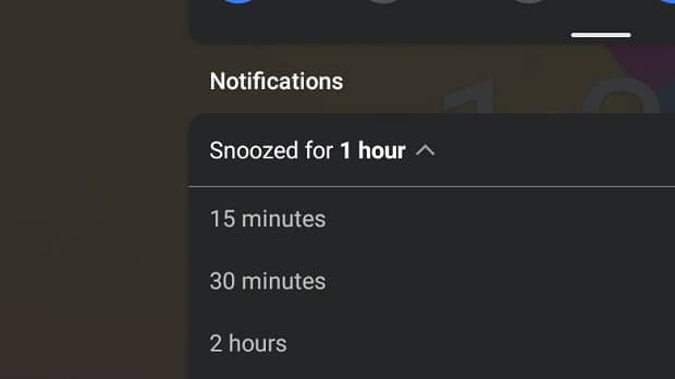 Snooze Android notifications