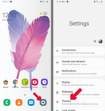 Steps to download and install Samsung phone themes