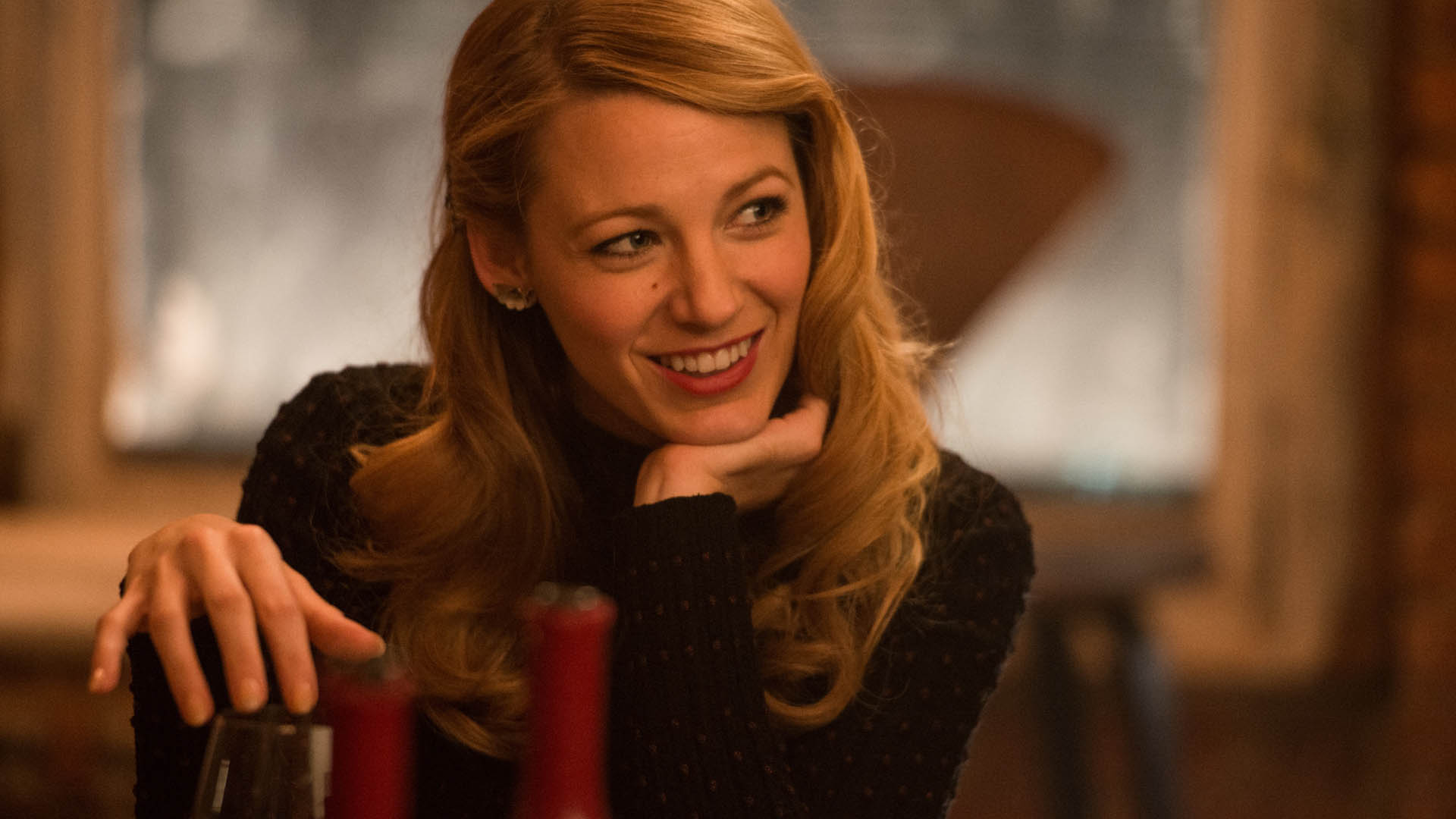 The character of Adaline laughing in the movie The Age of Adaline