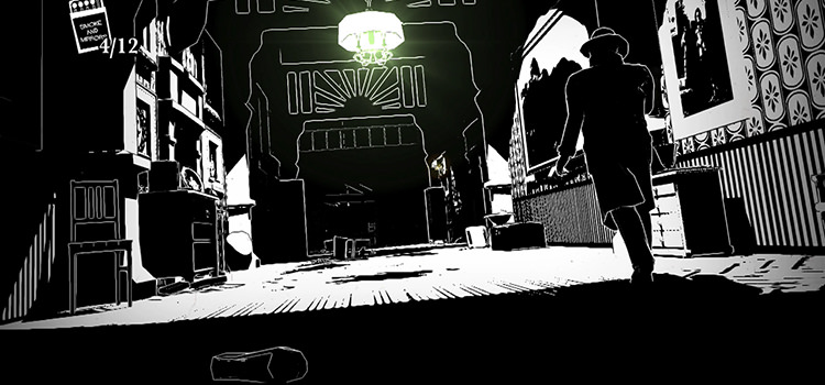 White Night is a black and white horror game