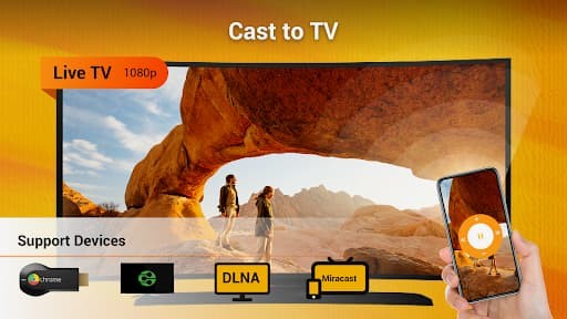 Application app to cast files on TV