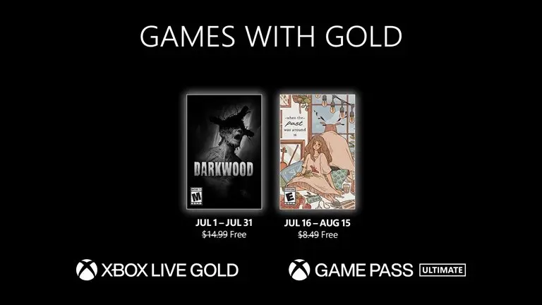 Microsoft Has Announced What Games The Xbox Games With Gold Subscription Service Will Offer Users In July 2023. Among the latest game news, we learned that Microsoft has unveiled the list of July 2023 games for the Xbox Games With Gold service. Users of this subscription service will be able to experience the two games Darkwood and When the Past was Around on Xbox One and Xbox Series X consoles next month . Pay for Xbox Series S. Xbox Game Pass Ultimate users will also have access to these works. Darkwood game will be available to Xbox Live Gold users between July 10 and August 9 (July 1-31); A challenging survival horror that doesn't rely on jump scares to scare players. In the period from July 25 to August 24 (July 16 to August 15), users can also experience the point-and-click adventure puzzle game When the Past was Around, which deals with issues such as love, separation, breakup, and happiness and suffering. June's Games With Gold games included the adventure game Adios (available until tomorrow) and the action-adventure game The Vale: Shadow of the Crown (available until July 24). Microsoft has stopped providing Xbox 360 console games to users of this service since October 2022. The Redmonds will increase the price of the Xbox Game Pass subscription from July and the price of the Xbox Series X console from August. Xbox Live Gold games for July 2023 • Darkwood game: between July 10 and August 9 worth $14.99 • The game When the Past was Around: 25 July to 24 August worth 8.49 dollars