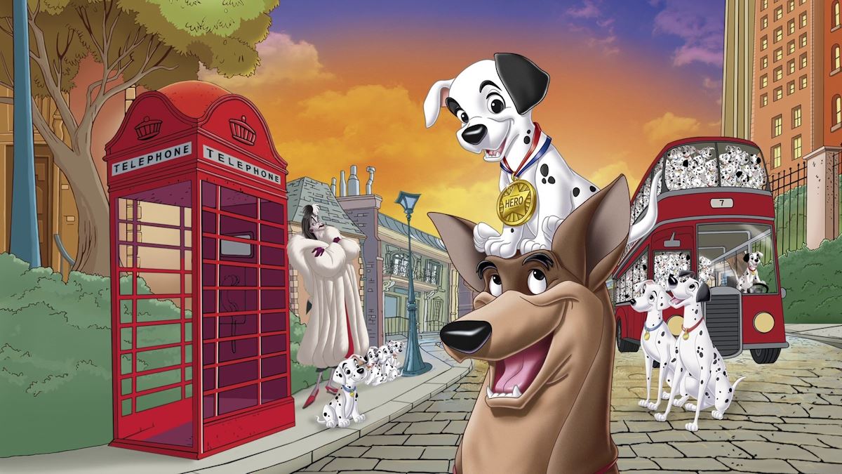 An image of the animation One Hundred and One Spotted Dogs