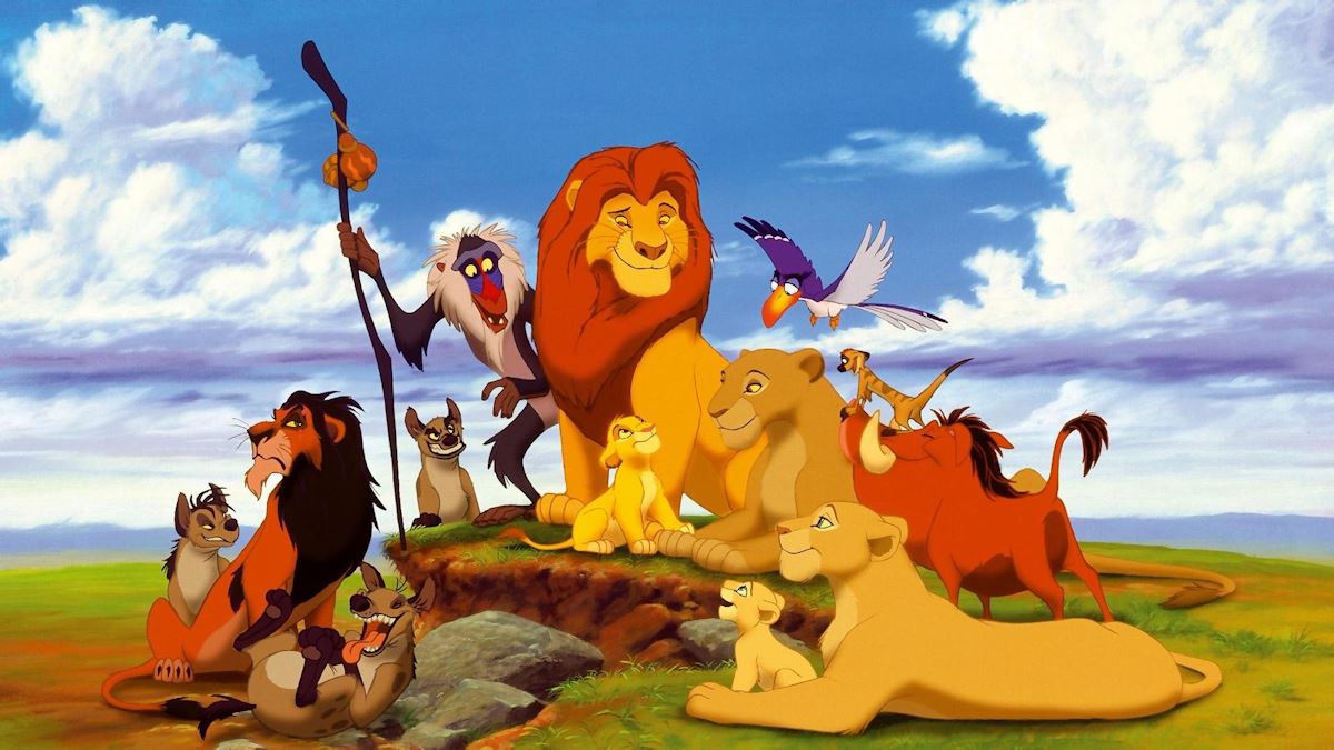 An image of the Lion King animation