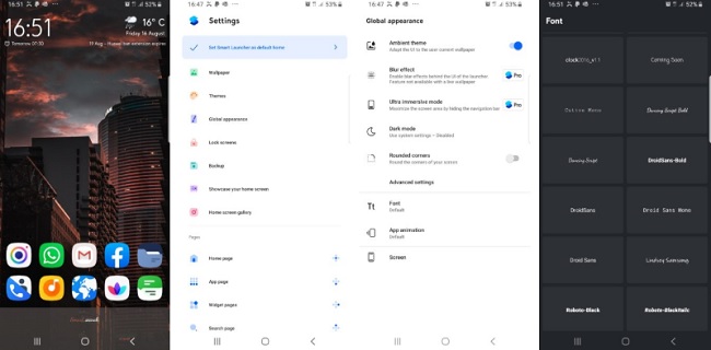 Change Android fonts